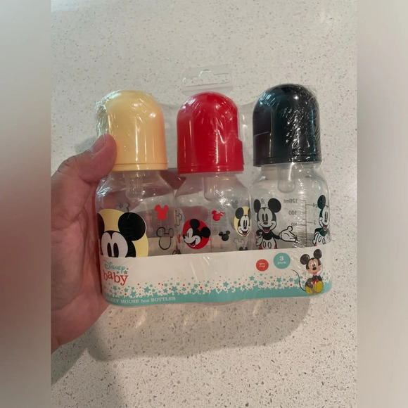 Disney Mickey Mouse baby boy feeding bottles bundle - Picture 3 of 6
